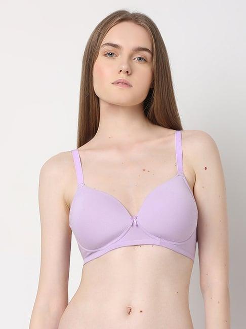 vero moda intimates lavender non-wired full coverage bra