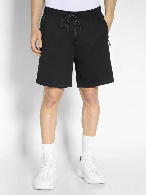 american eagle black regular fit shorts