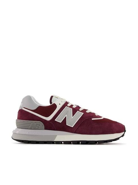 new balance men's maroon running shoes