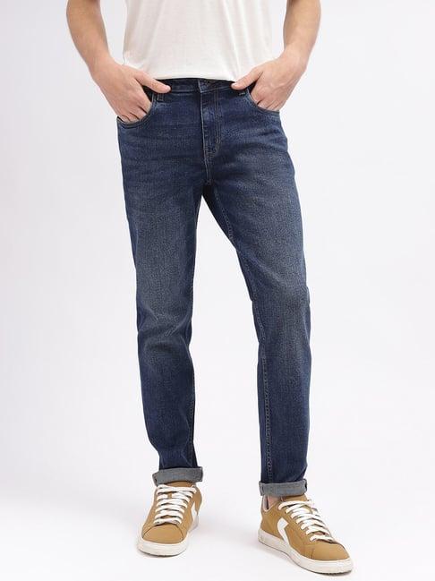 lindbergh mid blue slim fit jeans