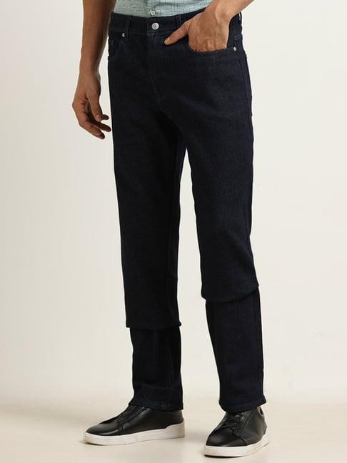 ascot by westside blue mid-rise relaxed-fit jeans