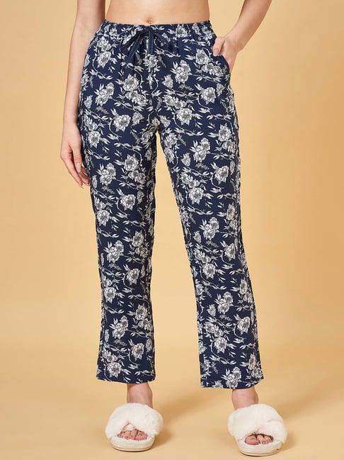 dreamz by pantaloons navy floral print pyjamas