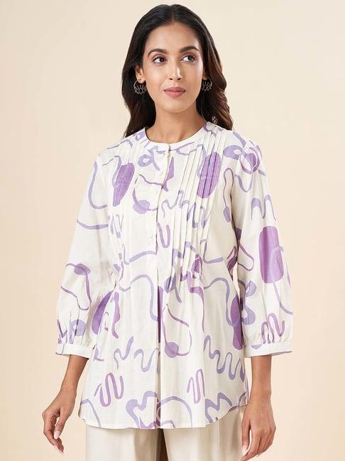 akkriti by pantaloons white printed top