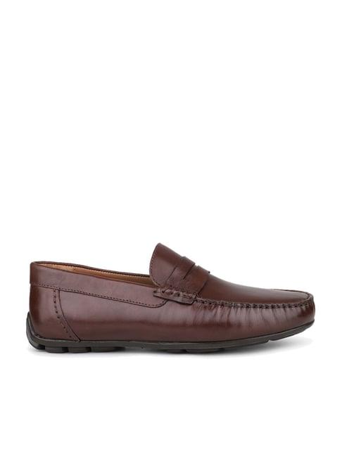 atesber by inc.5 men's brown casual loafers