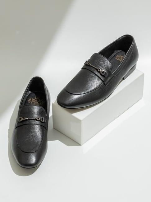 atesber by inc.5 men's black formal loafers