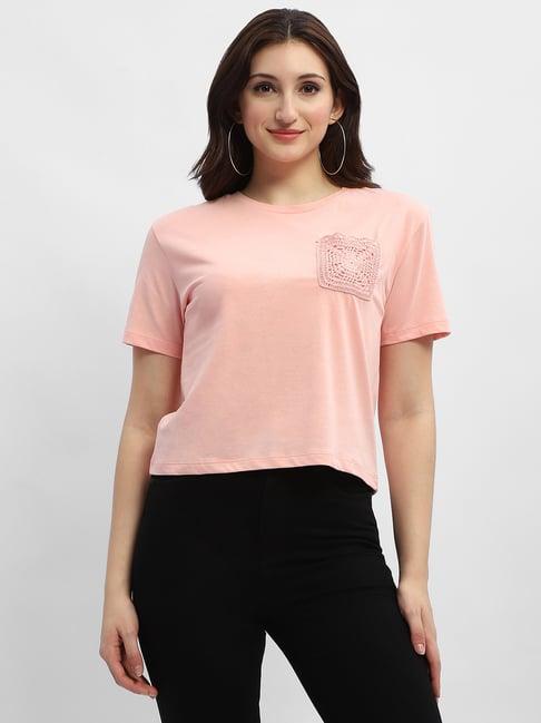 madame peach cotton regular fit t-shirt