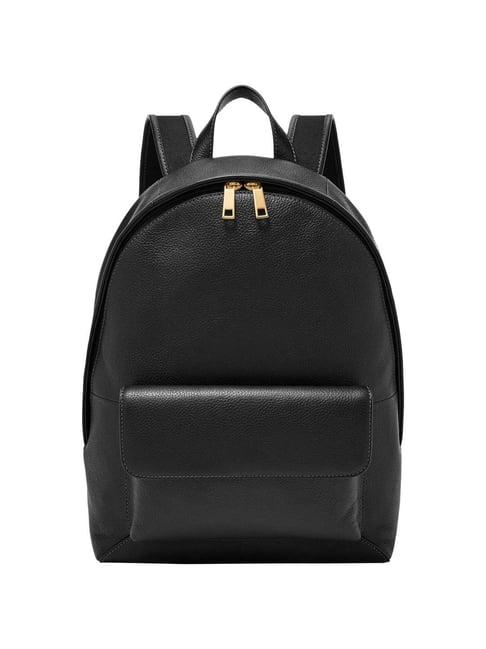 fossil black solid backpack