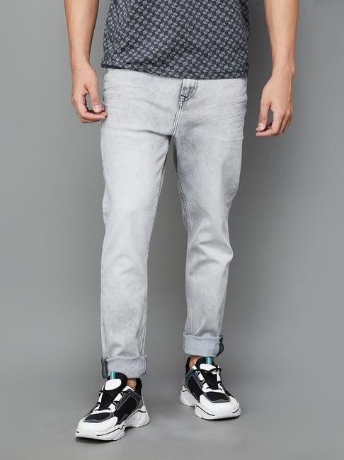 forca by lifestyle grey carrot fit jeans