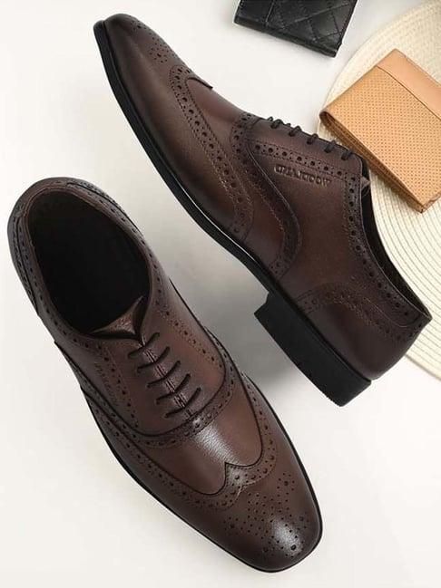 woodland men's tan oxford shoes