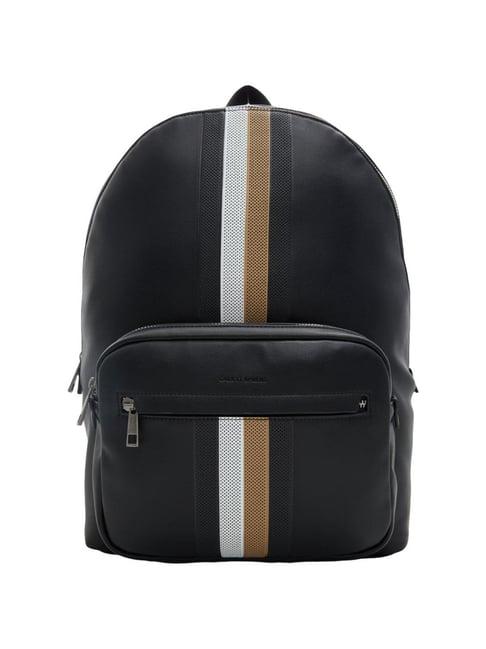 call it spring black striped backpack