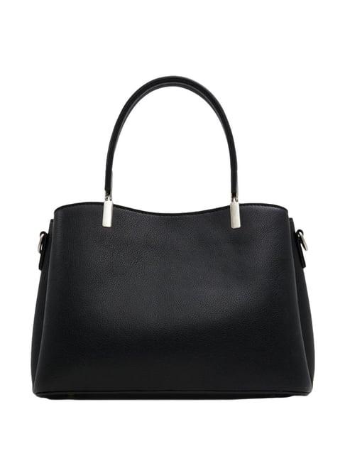 call it spring black solid handbag