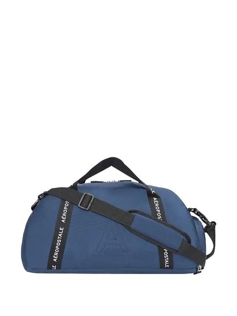 aeropostale byron navy solid duffle bag