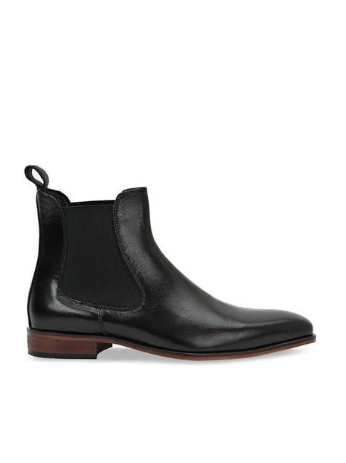 imperio by regal men's black chelsea boots