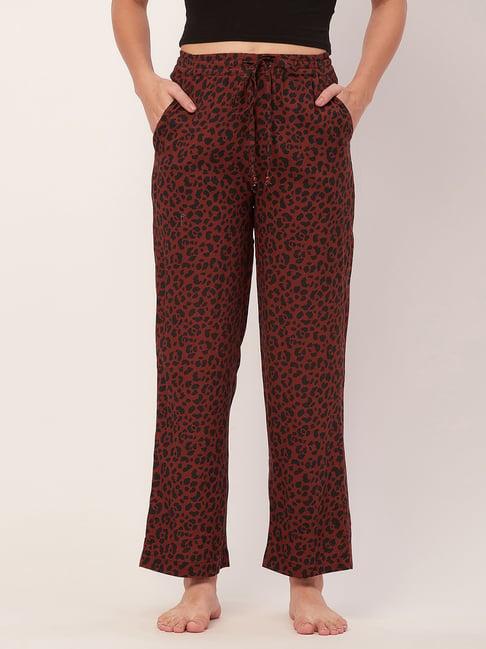 moomaya brown animal print pyjamas