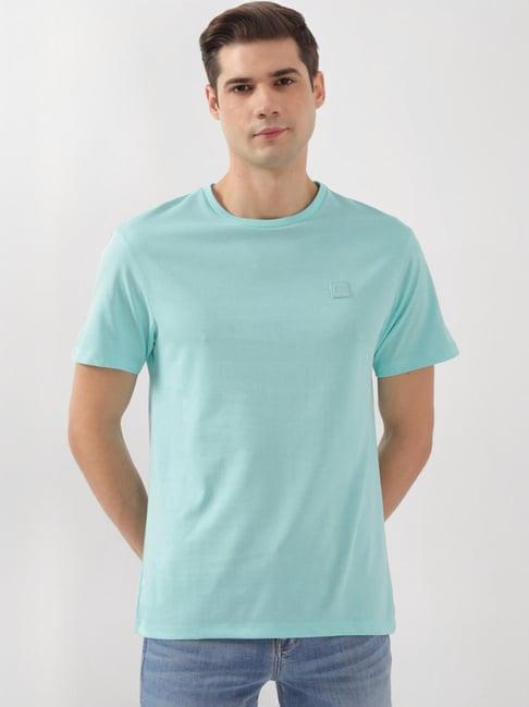 peter england blue regular fit t-shirt