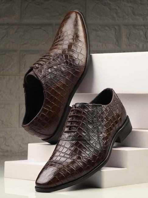 carlo romano men's brown oxford shoes