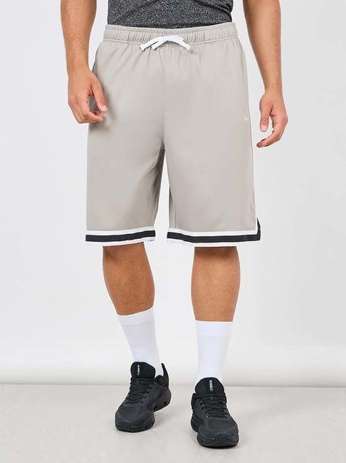 styli grey regular fit shorts