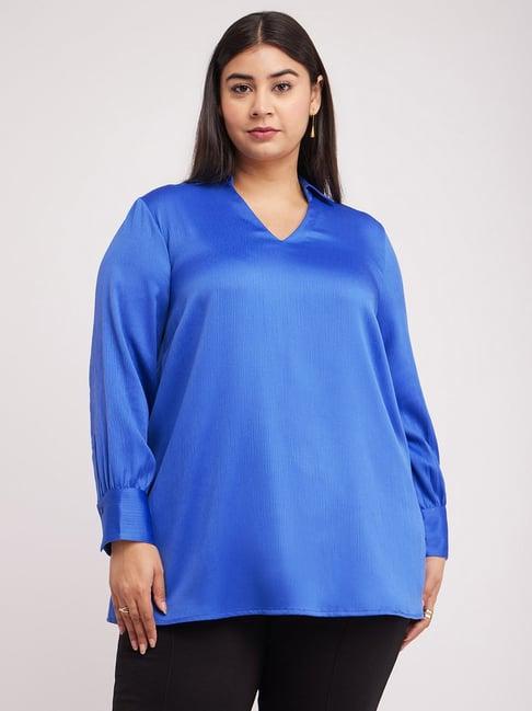 fablestreet blue relaxed fit tunic