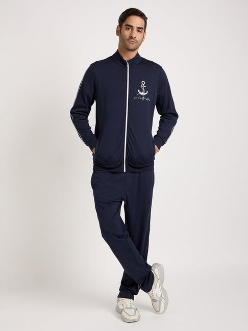 edrio navy regular fit jacket