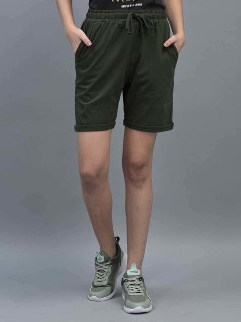 dollar green cotton shorts