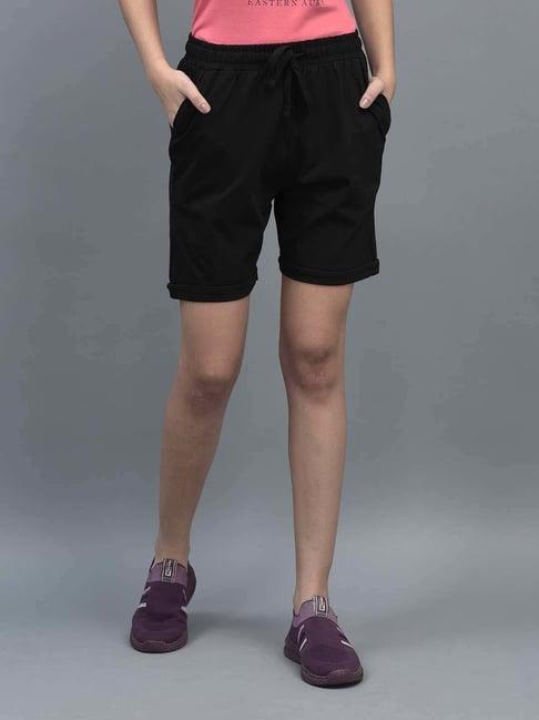 dollar black cotton shorts