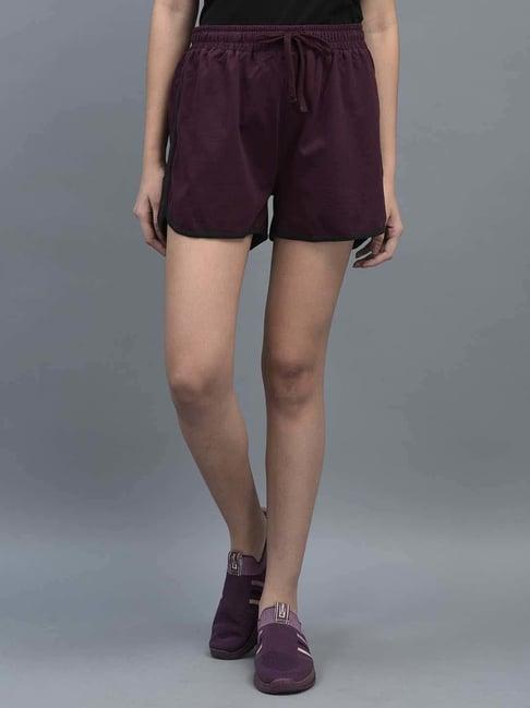 dollar purple cotton shorts