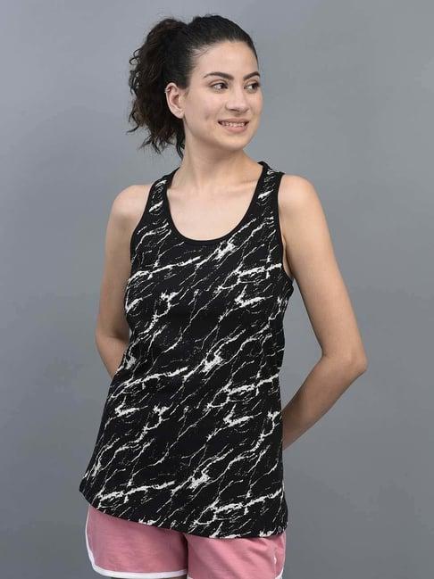 dollar green cotton printed tank top