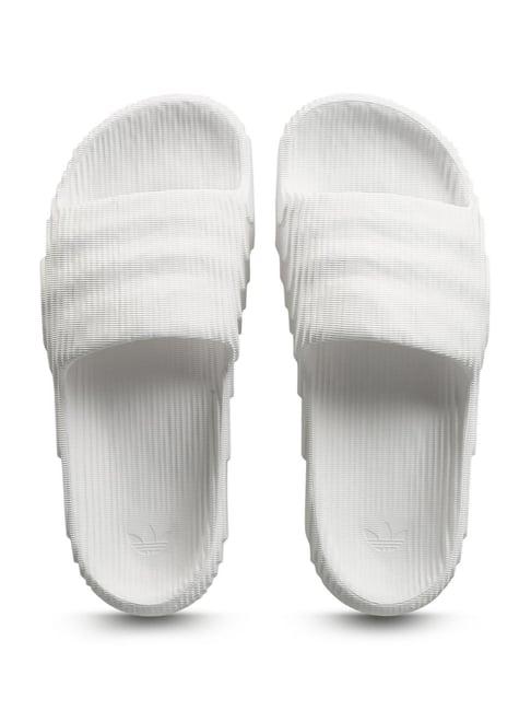 adidas originals men's adilette 22 white slides