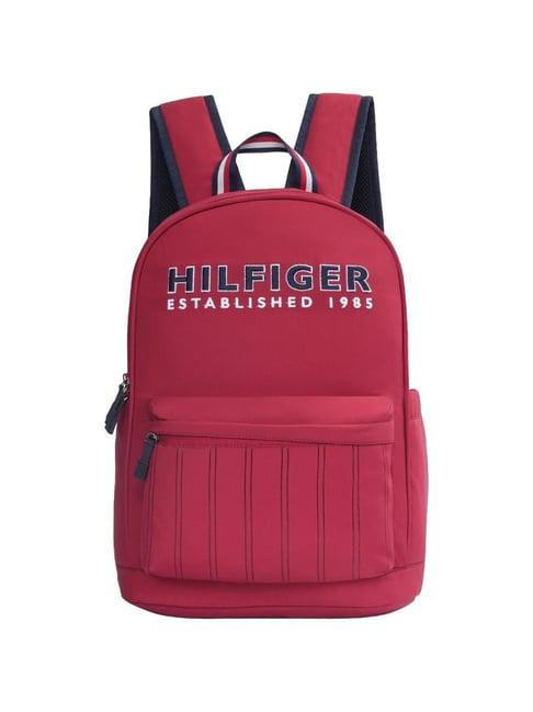 tommy hilfiger kyoto burgundy solid backpack