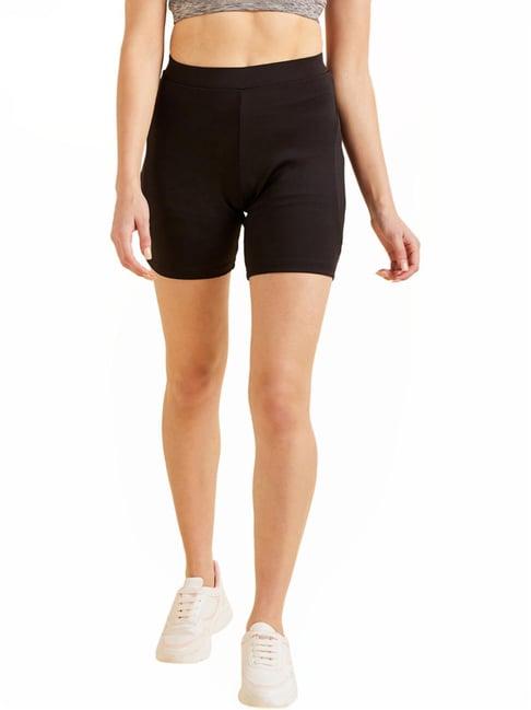 sweet dreams black regular fit sports shorts