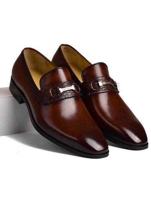 luxoro formello men's diaz brown loafers