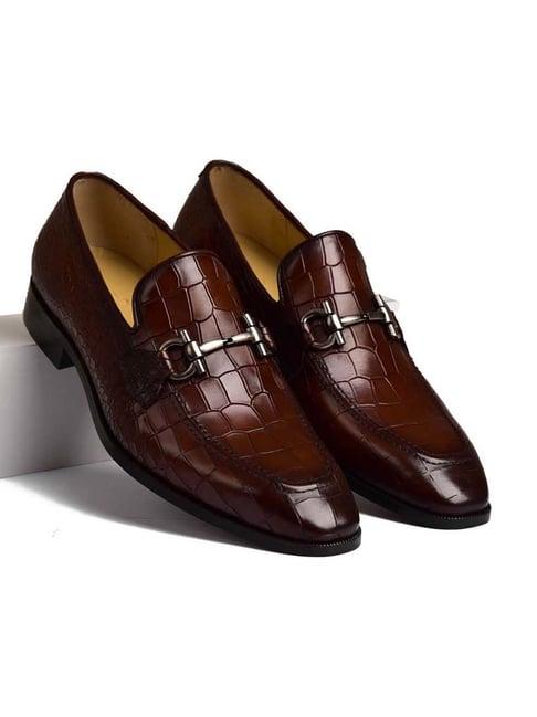 luxoro formello men's liora brown loafers