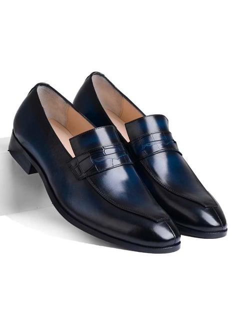 luxoro formello men's lucero blue loafers