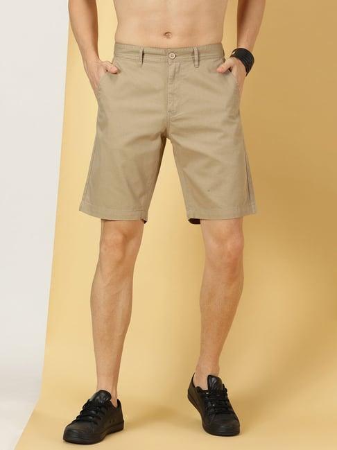 thomas scott khaki slim fit shorts