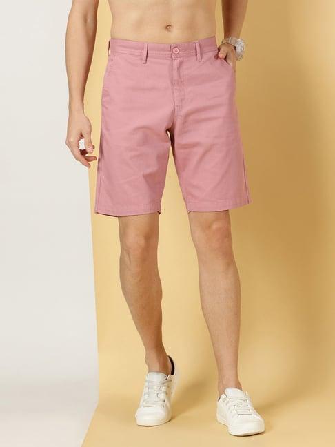 thomas scott peach slim fit shorts