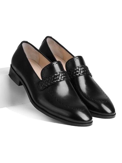 luxoro formello men's alford black loafers