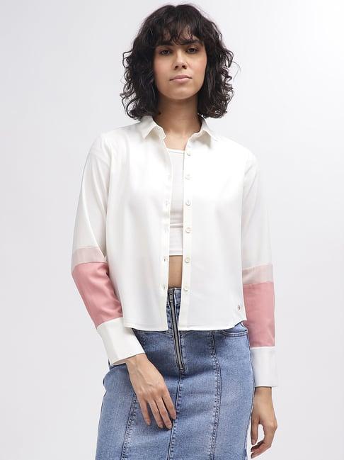 iconic white regular fit shirt