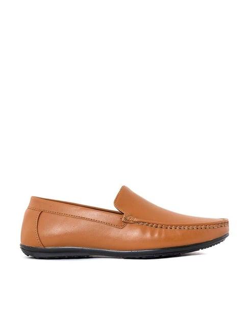 dunford by khadims men's tan formal loafers