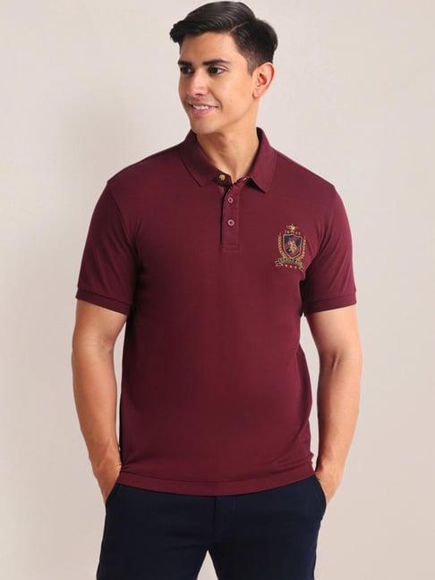 u.s. polo assn. red cotton slim fit polo t-shirt