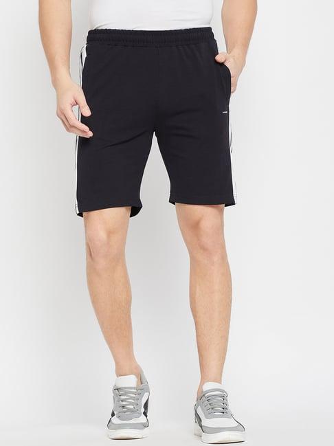 okane dark navy regular fit shorts