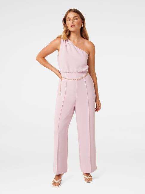 forever new irena petite one shoulder jumpsuit