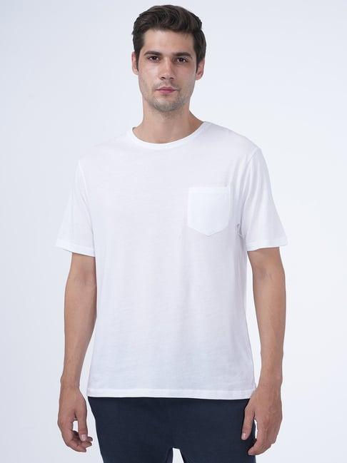 masculino latino white regular fit crew t-shirt