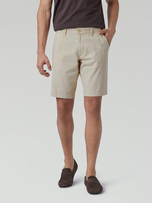 xyxx brown regular fit chino shorts