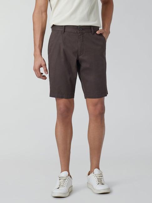 xyxx malt brown regular fit chino shorts