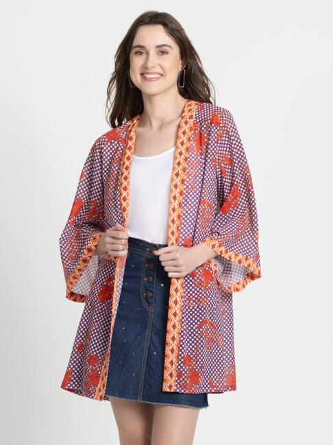 shaye multicolor floral print shrug