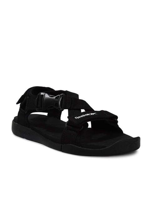 reebok men's sprinter black floater sandals