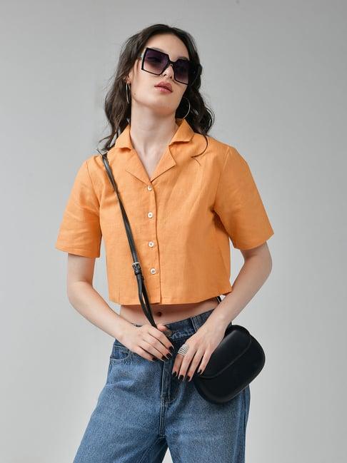 izf orange boxy shirt