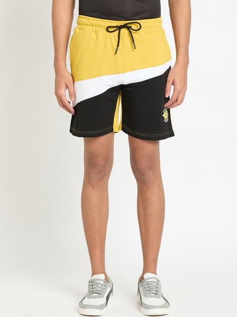 club york mustard regular fit shorts