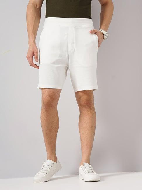 celio* off white regular fit shorts