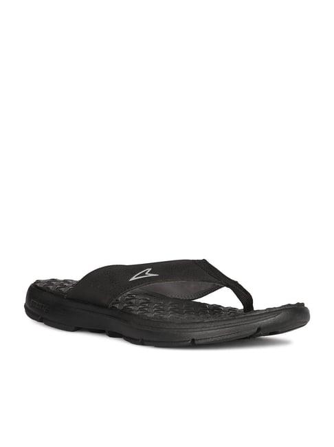 power by bata men's nigel e black thong sandals